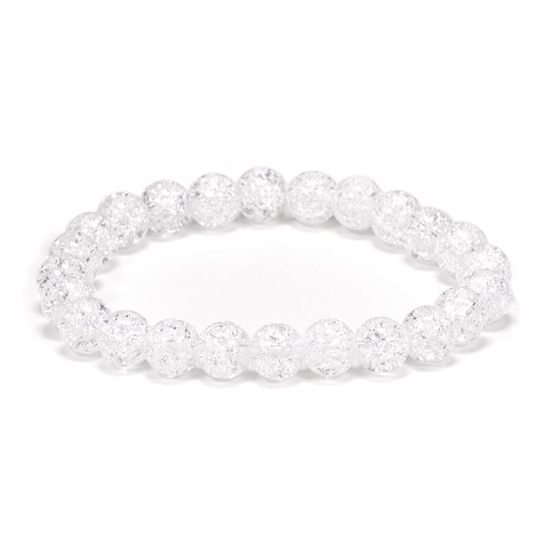 Bracciale con cristallo di rocca incrinato (comfort e protezione)