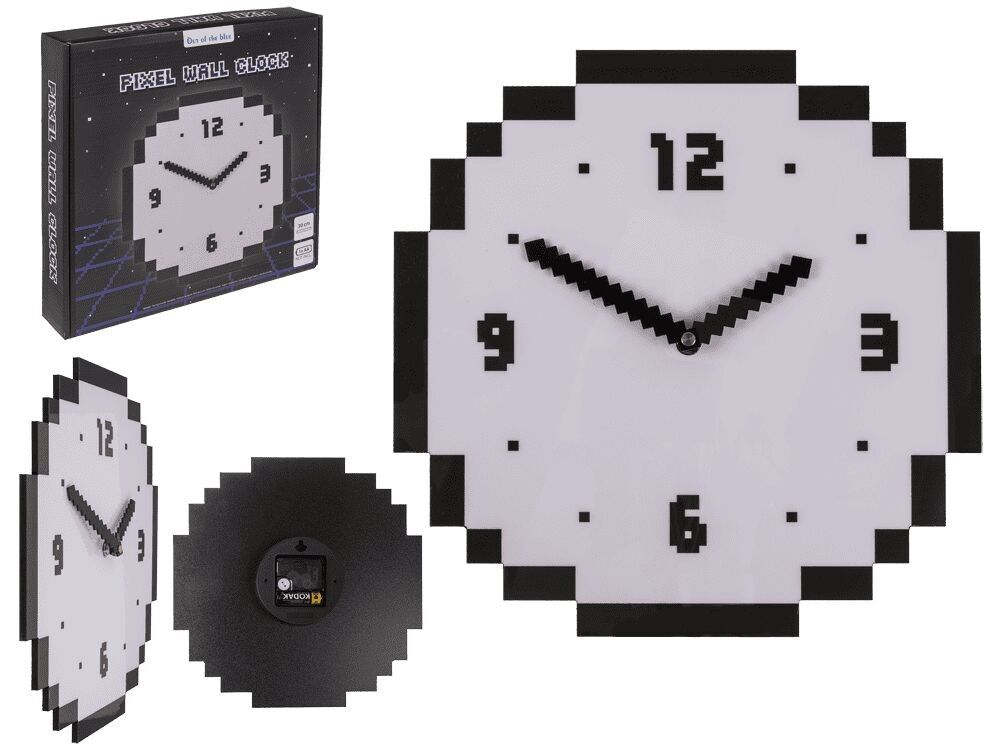 Wall clock, Pixel, 30 x 30 cm,