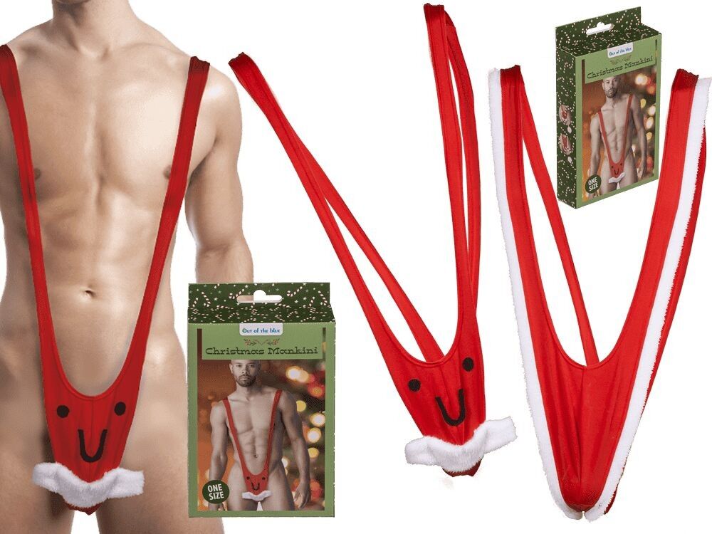men's swimsuit, christmas mankini,