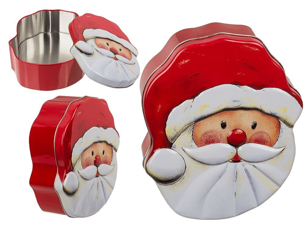 Metal pastry tin, Santa Claus,