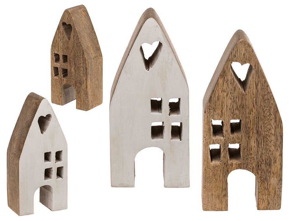 Decorative wooden house, 7 x 4 x 15 cm,