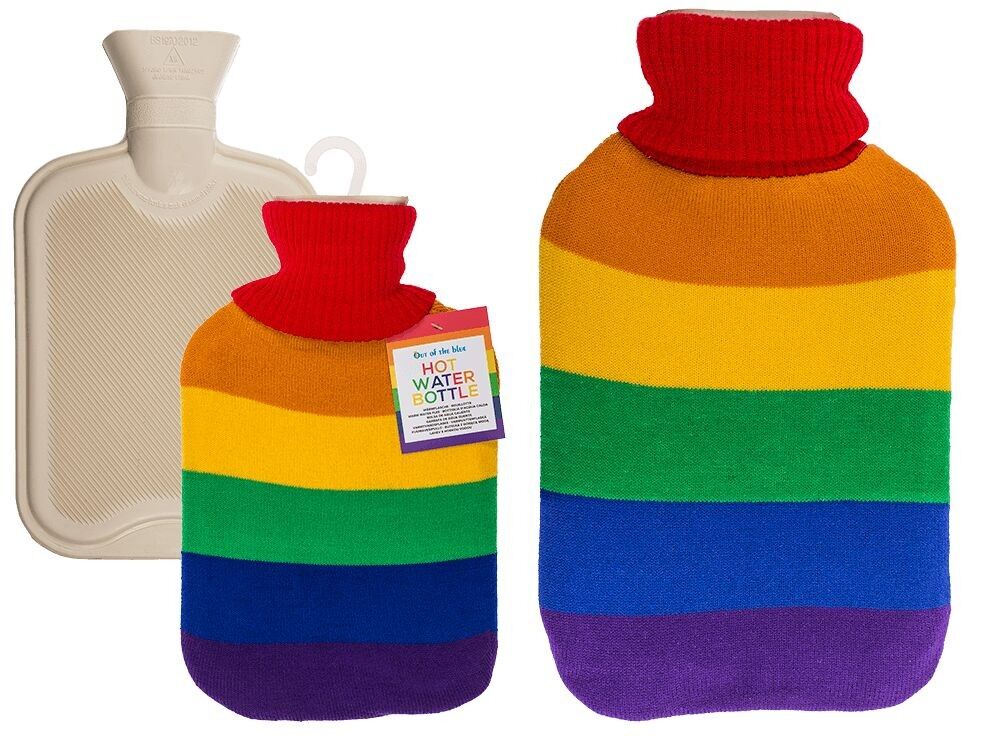 Cream colored hot water bottle, Pride,