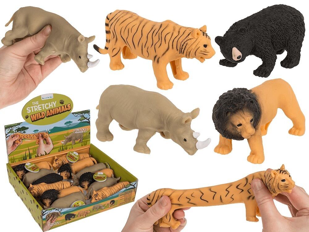 Stretchable wild animals, 13 cm