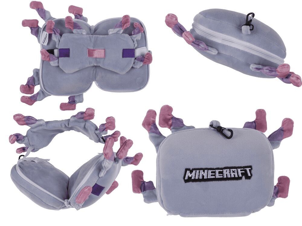 Kids Plush Travel Pillow with Eye Mask,