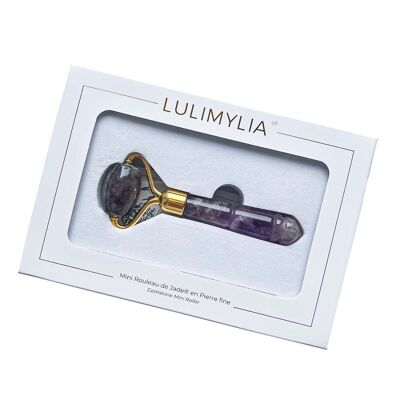 Lulimylia - Rodillo de Jade Amatista Púrpura | Tratamiento Facial Higienizante Calmante | Certificación BSCI, ISO9001, CPSIA