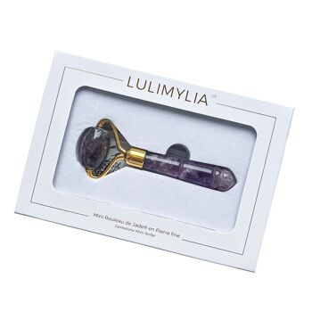 Lulimylia - Rouleau de Jade en Améthyste Violet | Soin Apaisant Assainissant Visage | Labellisé BSCI, ISO9001, CPSIA 1