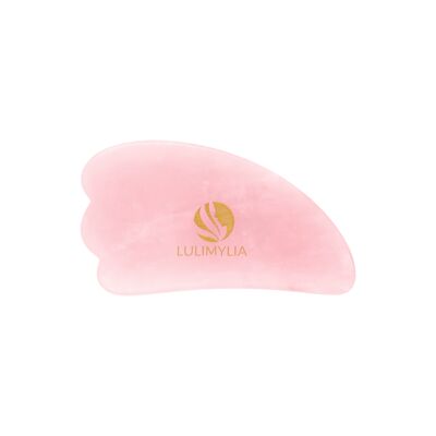 Best Seller - Lulimylia - Gua Sha stone Rose Quartz feather sculpting Lifting | Anti-Wrinkle and Radiance Face | BSCI, ISO9001, CPSIA labels