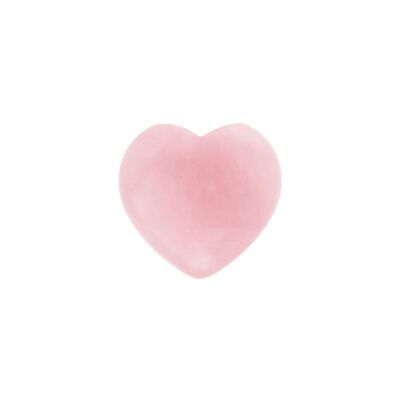 Rose Quartz Stone in Heart - Soothing Benefits and Self-Love | Fine stone from Brazil | Maison Lulimylia®