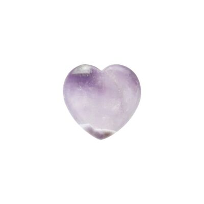 Purple Amethyst Stone in Heart - Soothing and Serenity Benefits | Fine stone from Brazil | Maison Lulimylia®