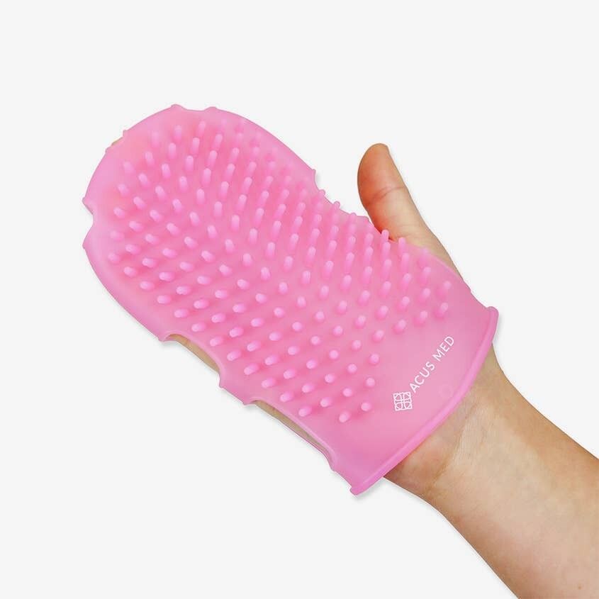 Guanto massaggiante rassodante in silicone per corpo e viso – Acus Med