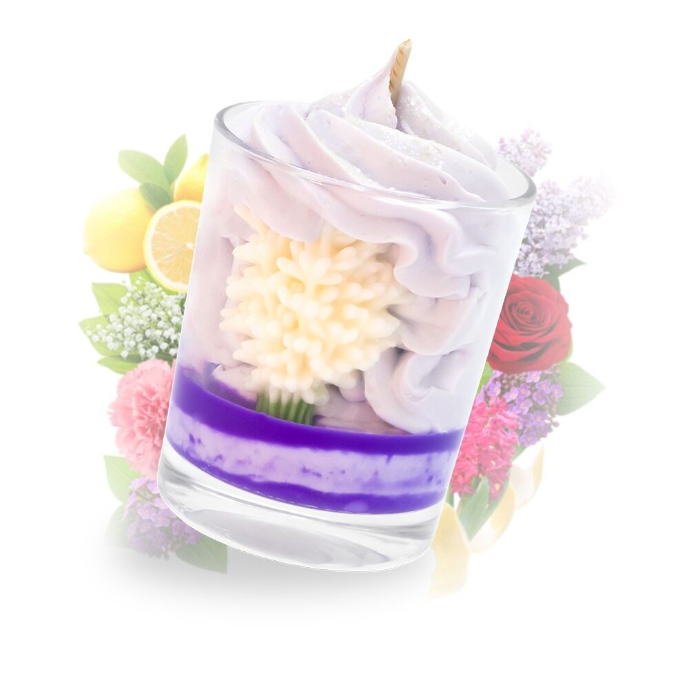 Bougie gourmande lilas - fêtes des mères