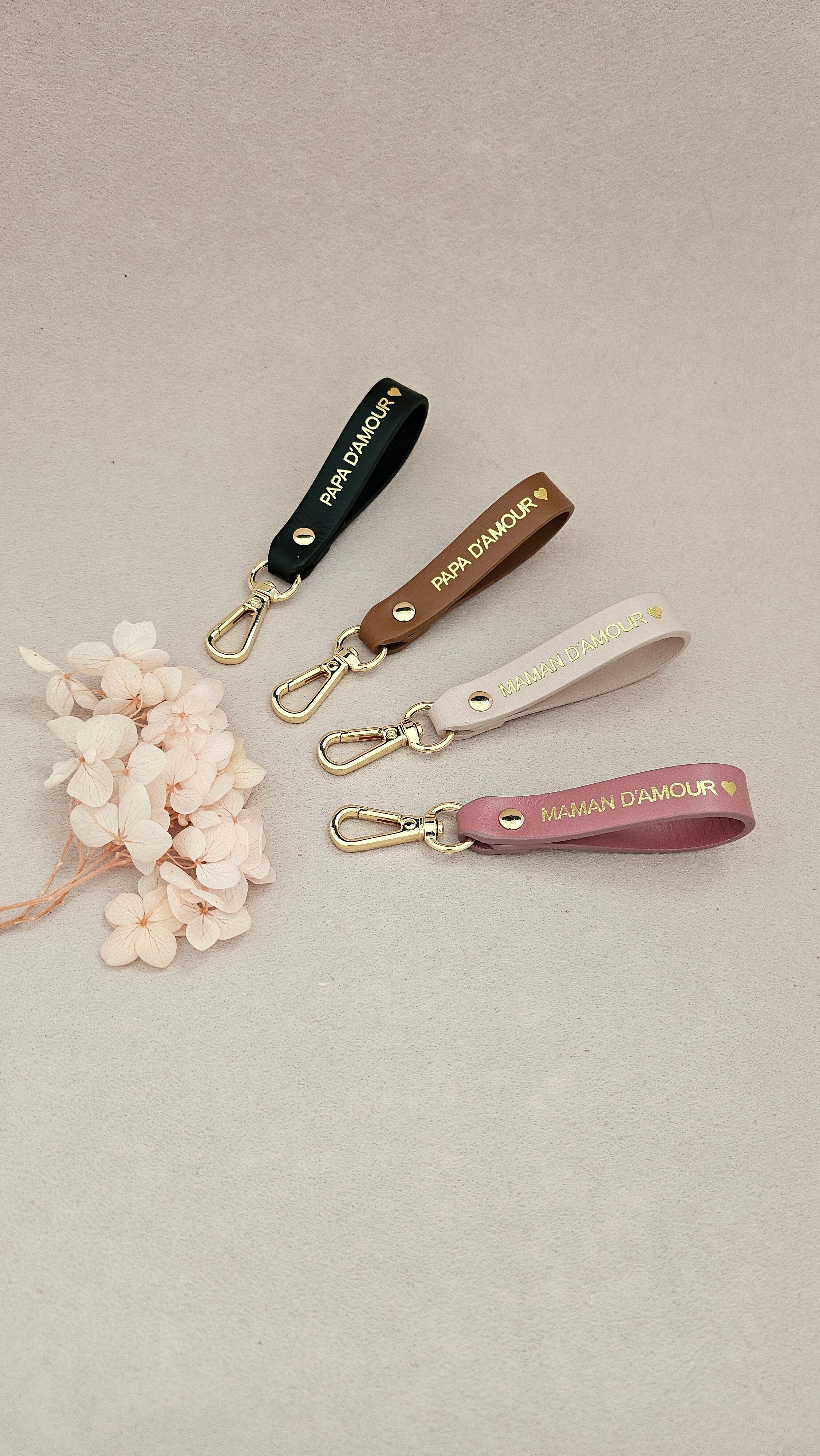 leather wrist strap mom dad
