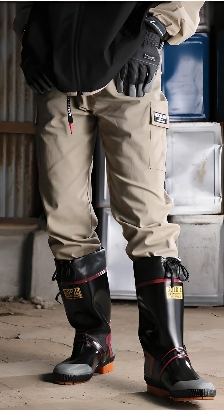 Bottes imperméables avec housse anti-poussière noire - Marque japonaise