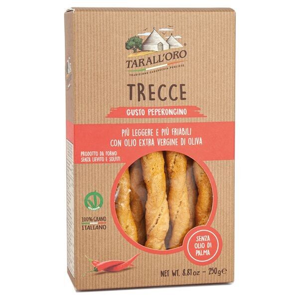 Biscuits - Trecce Al Peperoncino - 250 grs - Di Bari