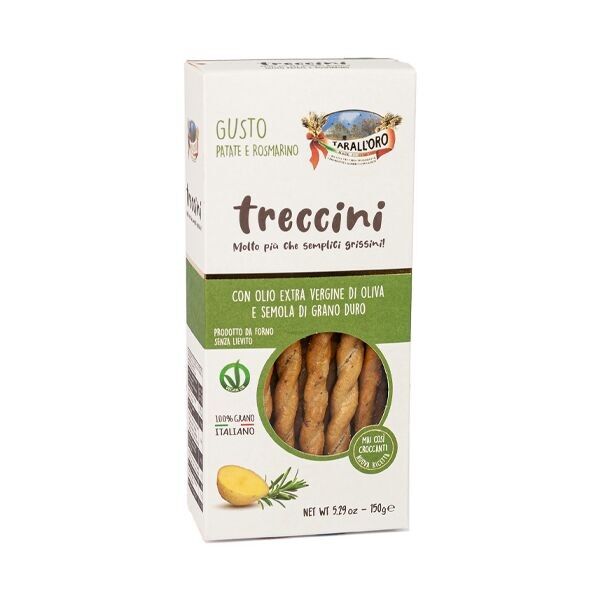 Biscuits - Treccini Gusto Pomme de terre et Romarin - 150grs - Di Bari