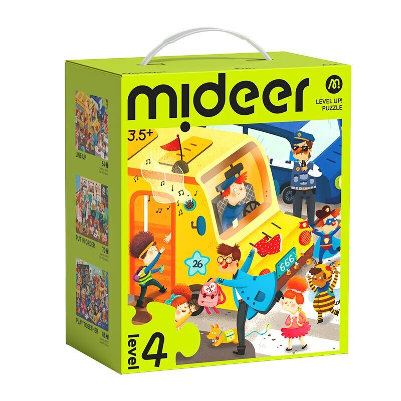 Coffret Puzzles Evolutifs - Niveau 4 - 3,5 ans et plus - La Vie dans la Ville - 3 puzzles