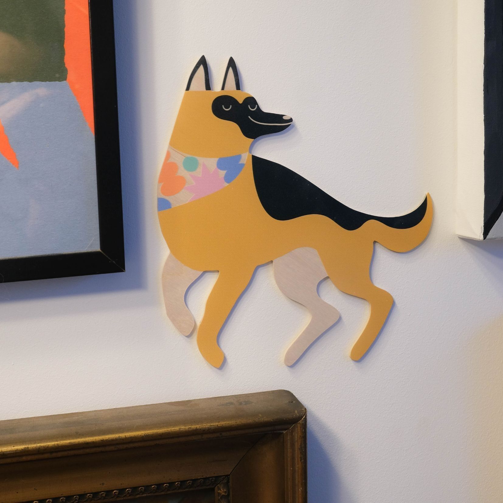 Major le Berger Allemand - décorations murales en bois