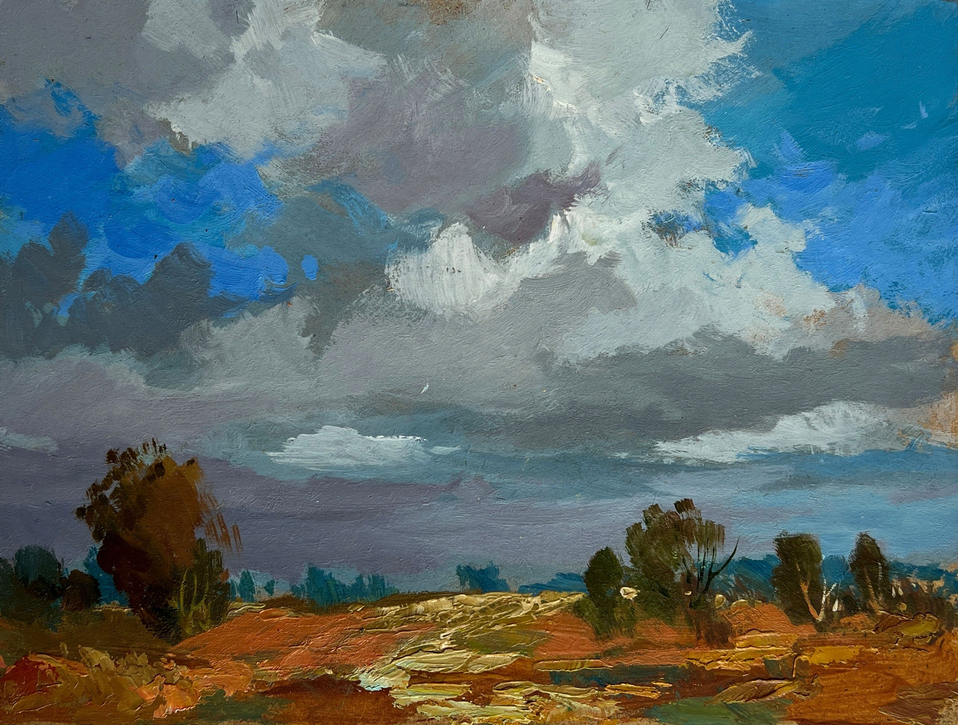 Pintura al óleo Silencio antes de la lluvia Yuriy Suprunchuk 15x20cm
