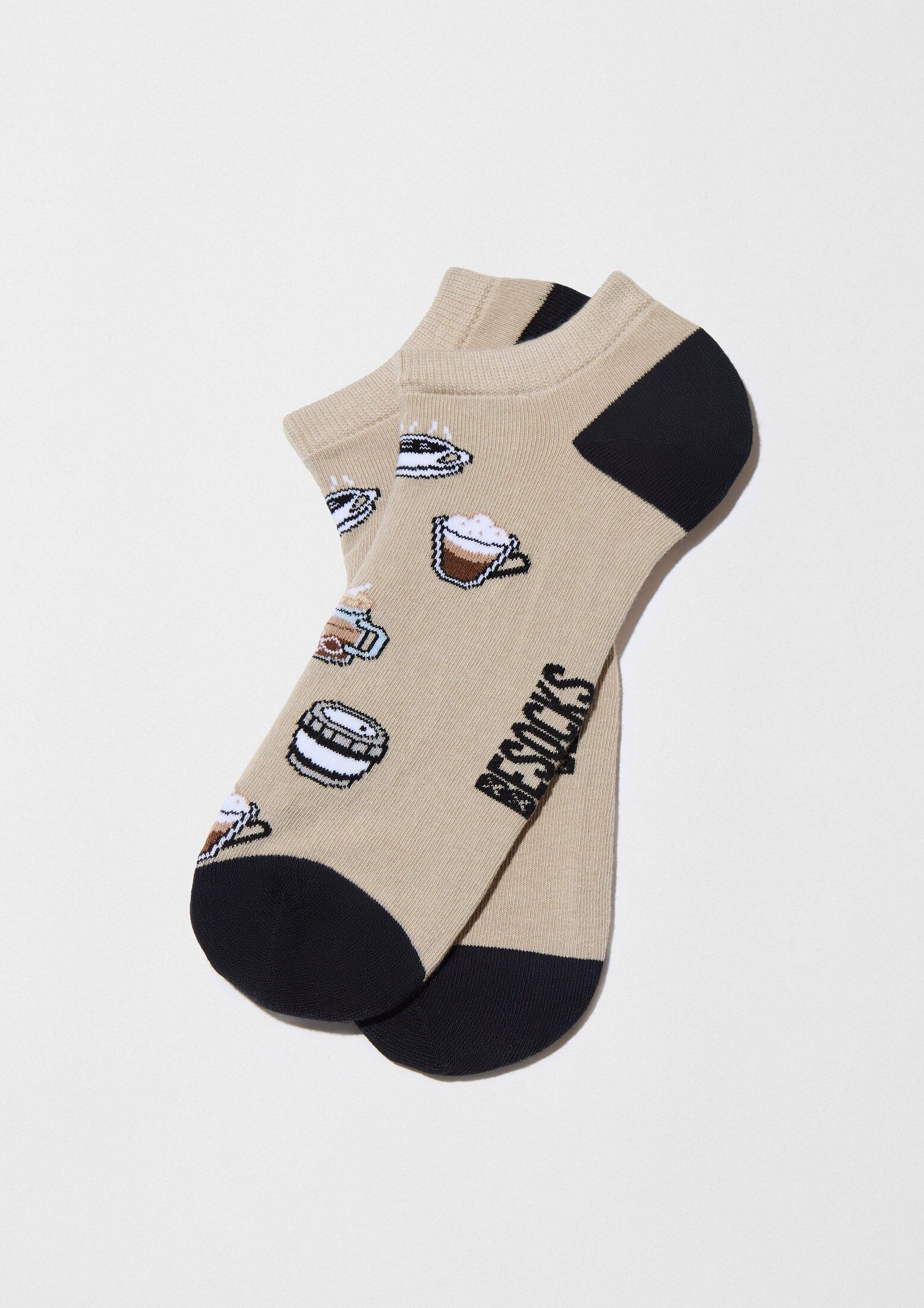 BeCoffee Beige - 100% Organic Cotton Ankle Socks