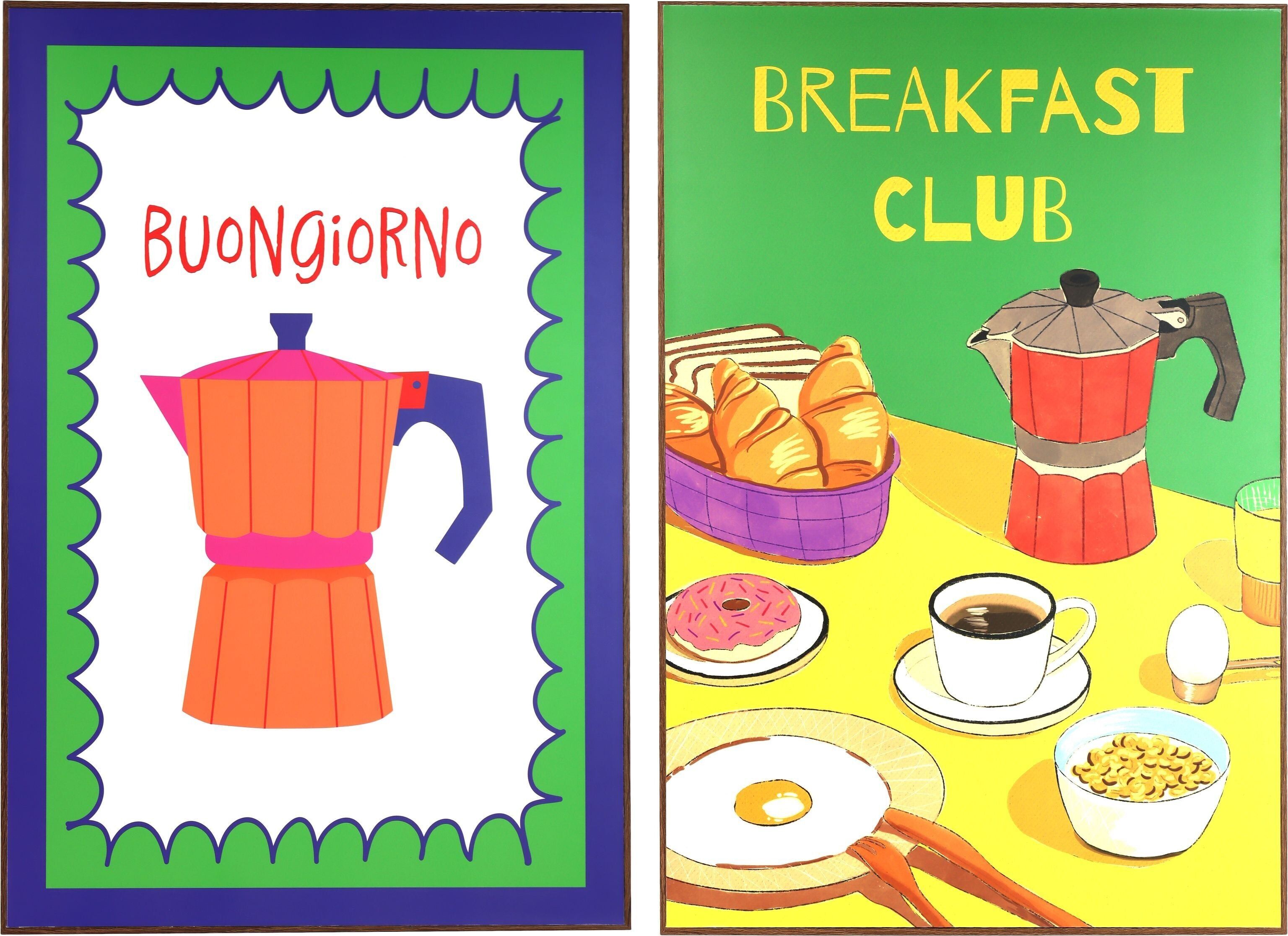 BREAKFAST CLUB WALL ART 2-PIECE SET (HOFF1629)