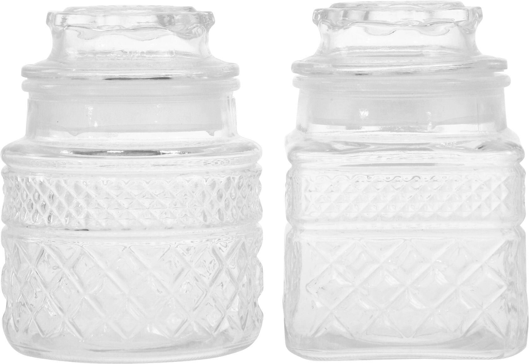 PLAISIR 2-PIECE STORAGE JARS SET (HOFF1618)