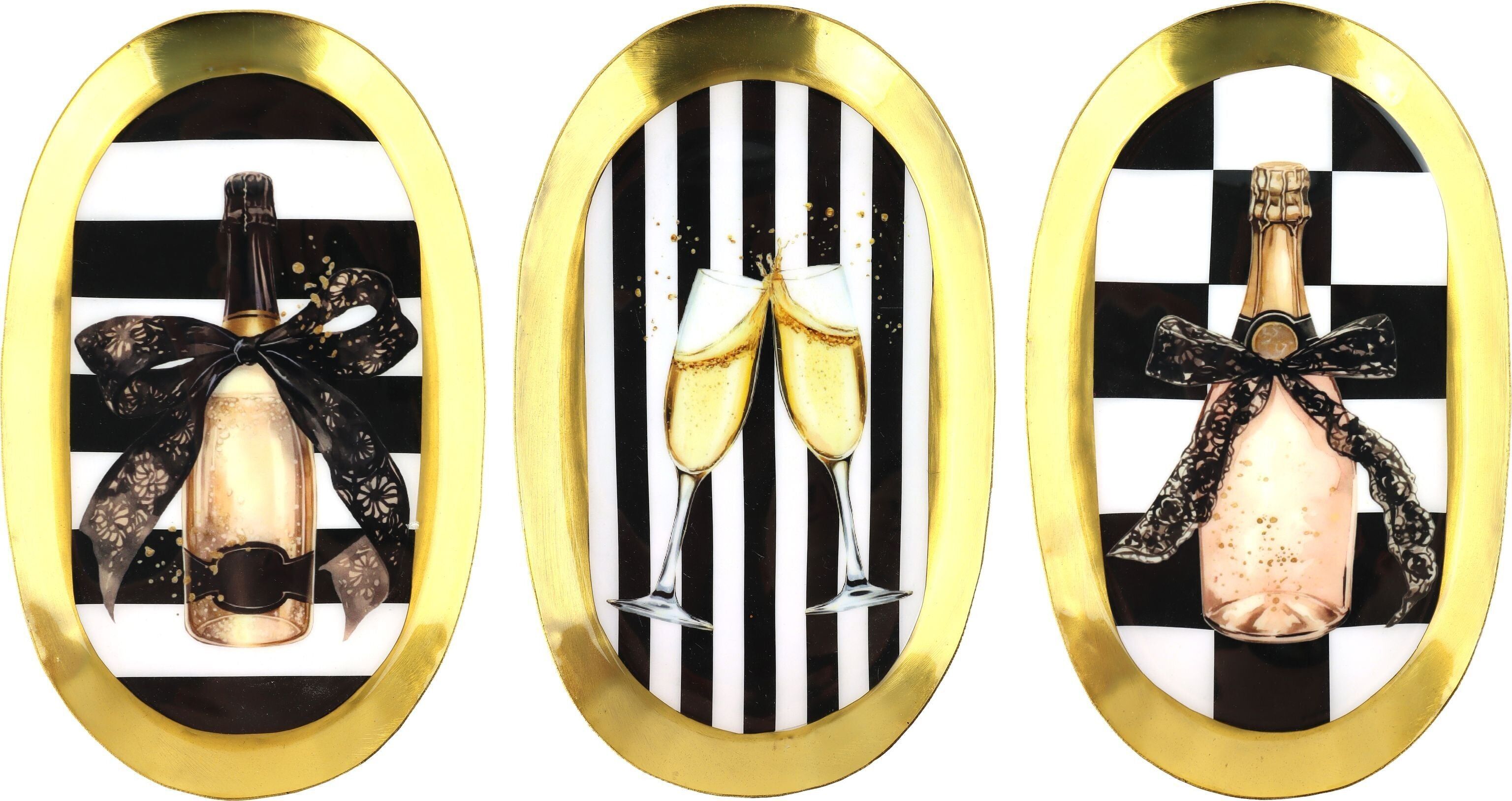 CHEERS & CO 3-PIECE SET OF TRAYS (HOFF1360)