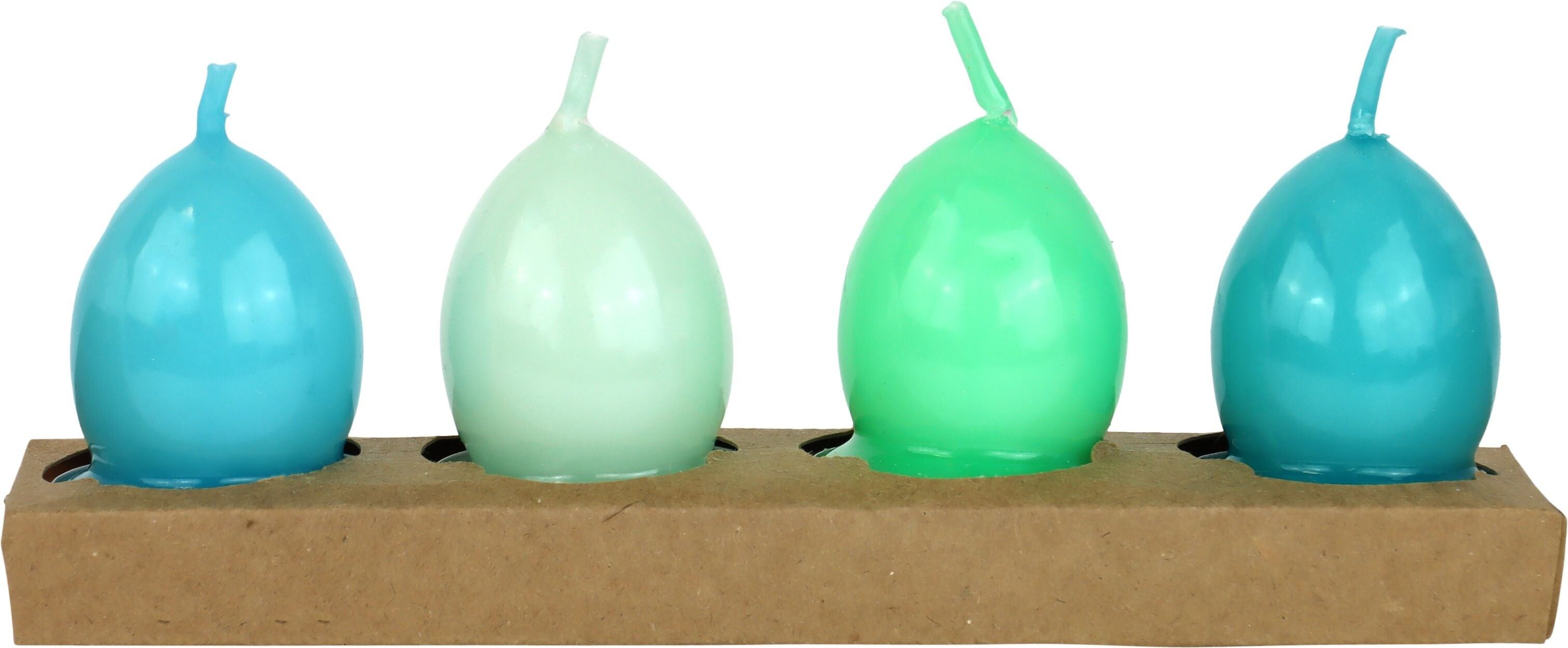 GLOSSY GLOW TEA LIGHTS 4-PIECE SET (HOFF1280)