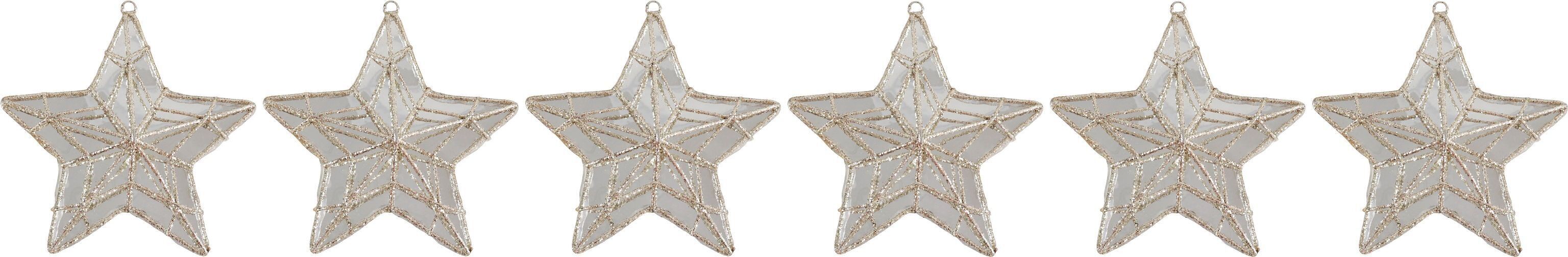 Juego de 6 colgantes de estrella lustre (HOFF7521)