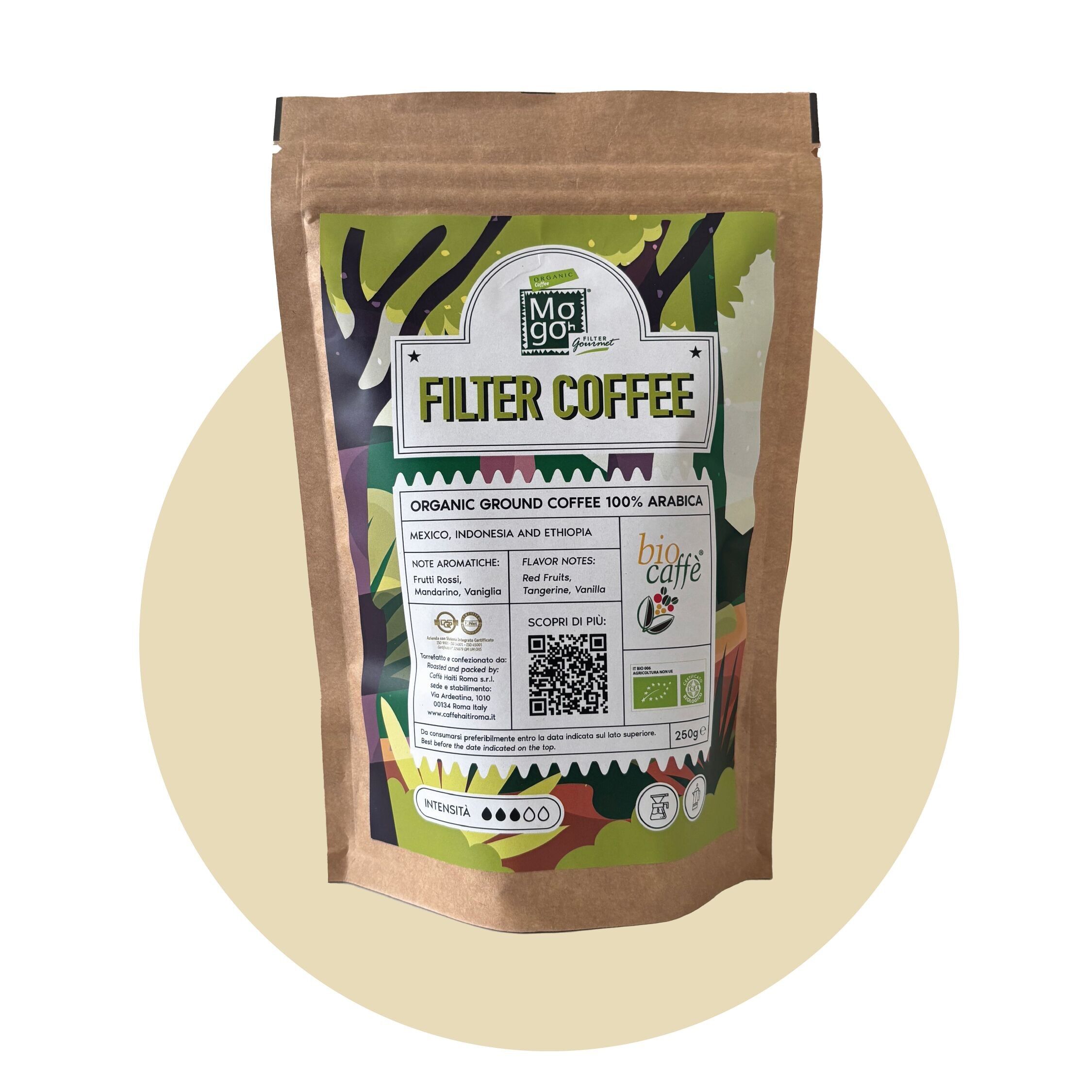 "Biocaffè Mogoh Filter Gourmet" ground - 250 g