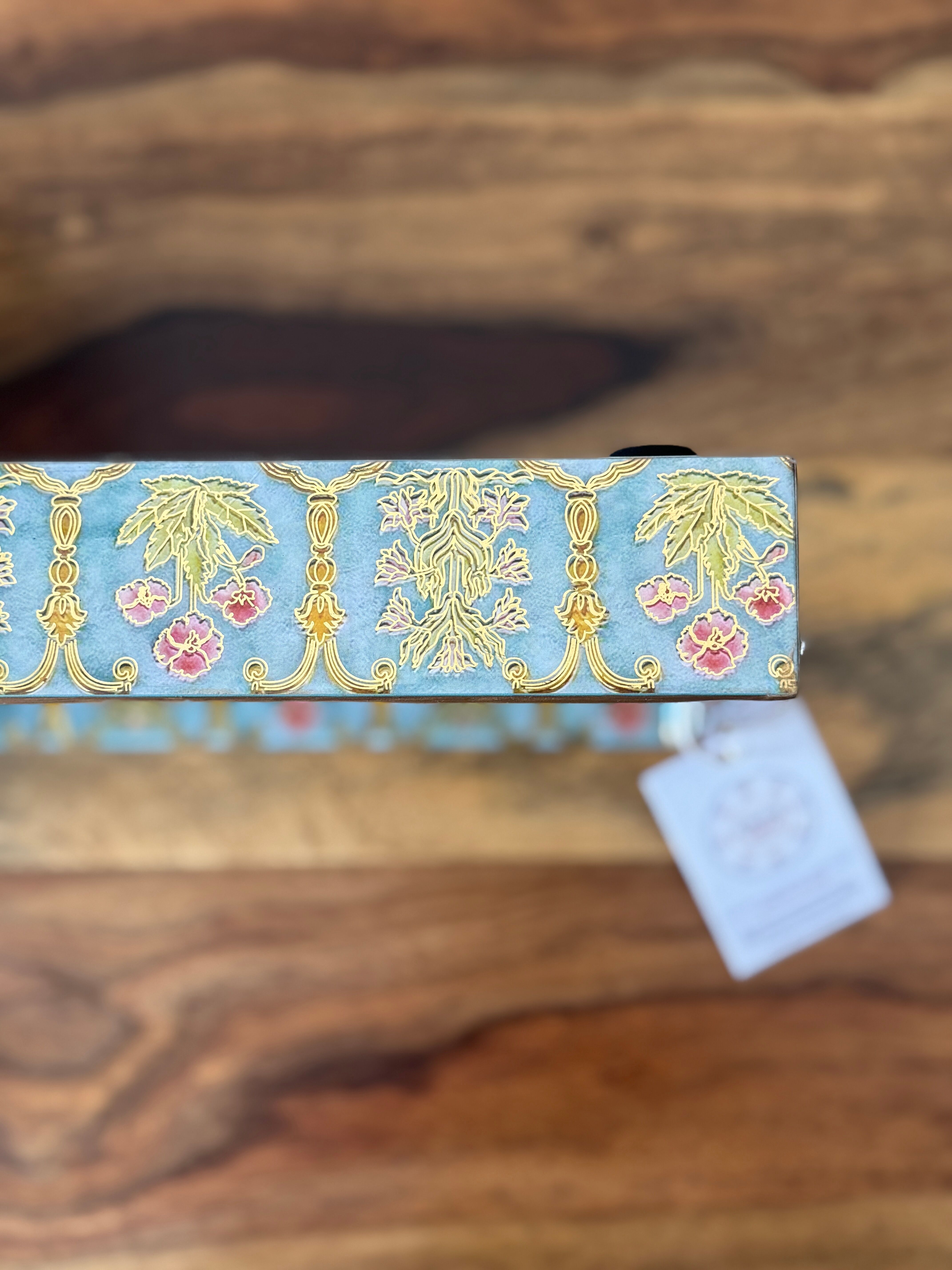 Lacquer Coated Wood Serving Tray- Mahraab- Small (12 X 8 X 2 Inches)