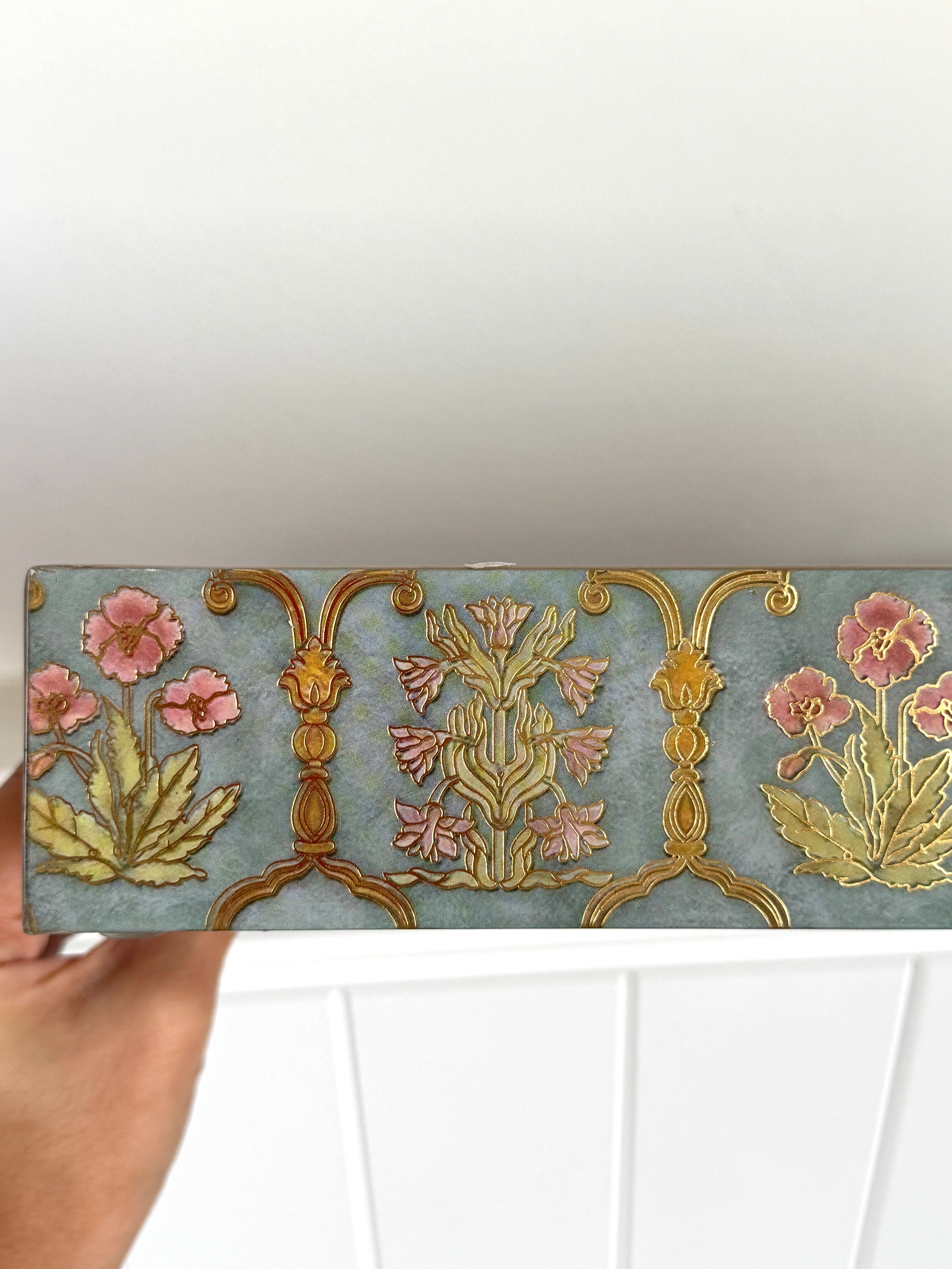 Lacquer Coated Wood Serving Tray- Mahraab- Small (12 X 8 X 2 Inches)