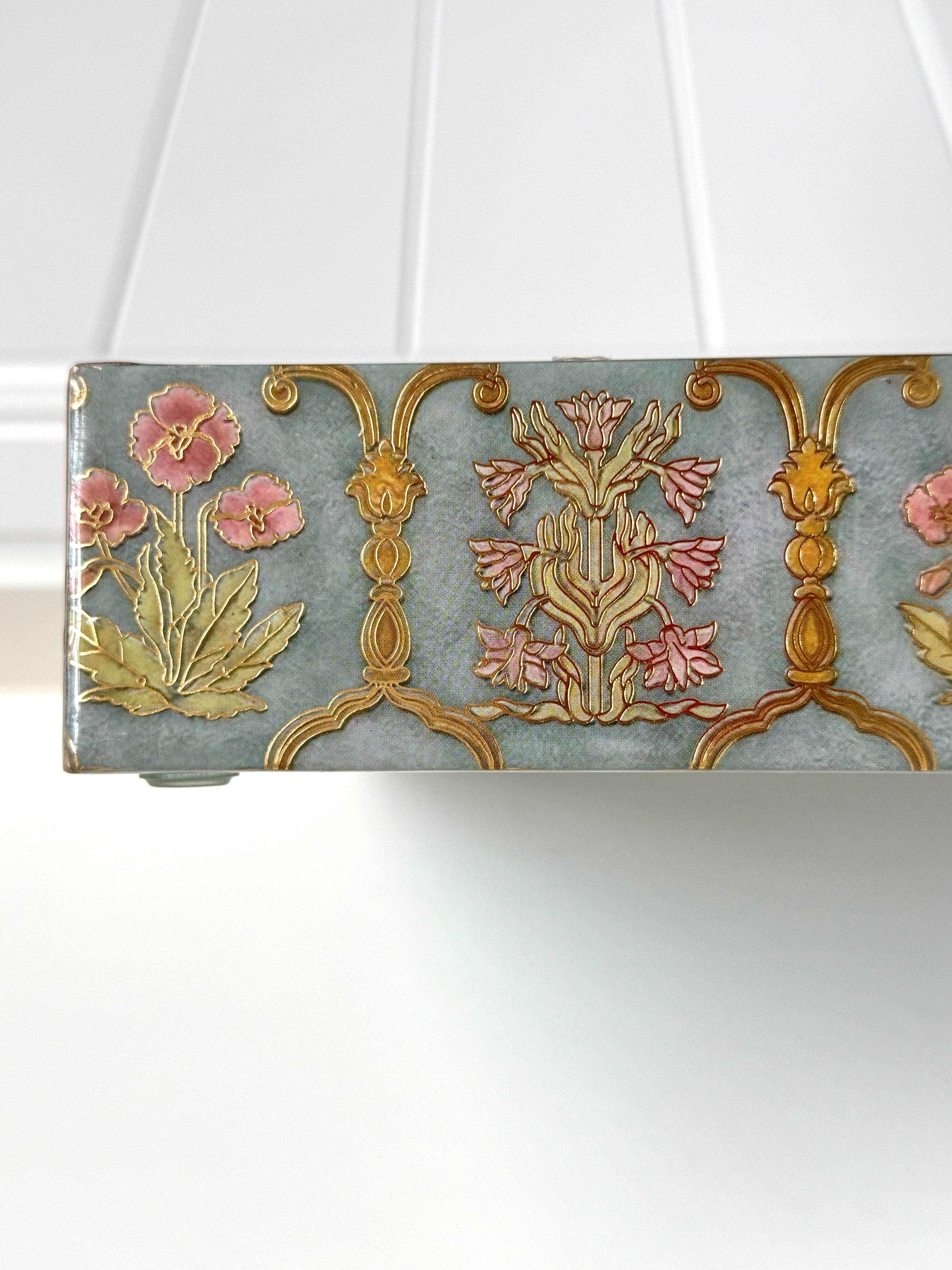 Lacquer Coated Wood Serving Tray- Mahraab- Small (12 X 8 X 2 Inches)