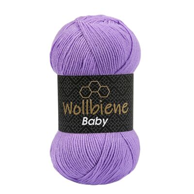 Wollbiene Baby lila 17 Strickwolle Handstrickwolle Garn
