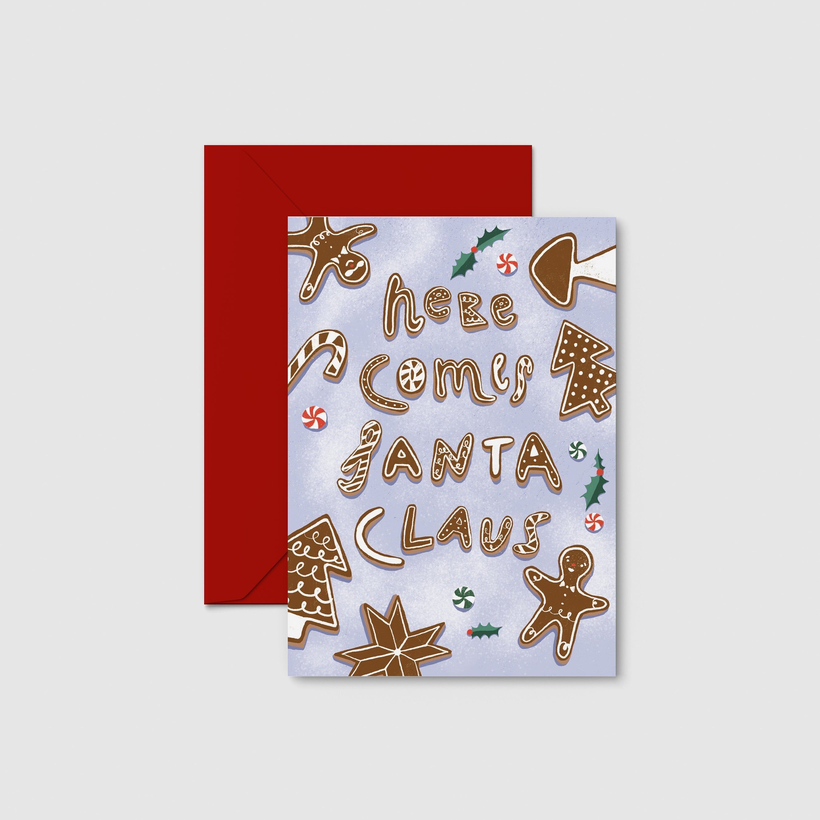 Postkarte „Weihnachtsmanns Kekse“