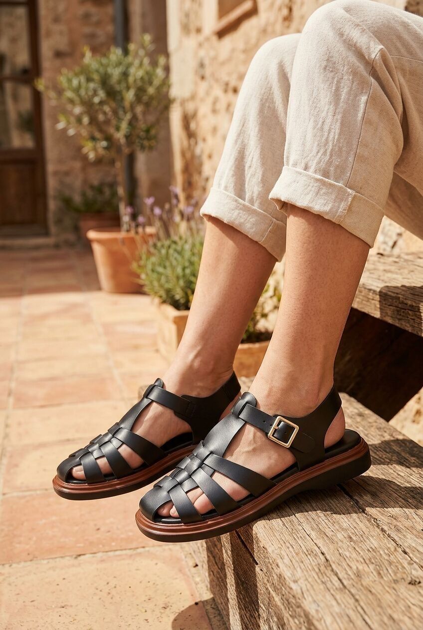 Women’s Chunky Sole Gladiator Fisherman Sandals (PACK OF 12 PAIRS UK3-UK8)