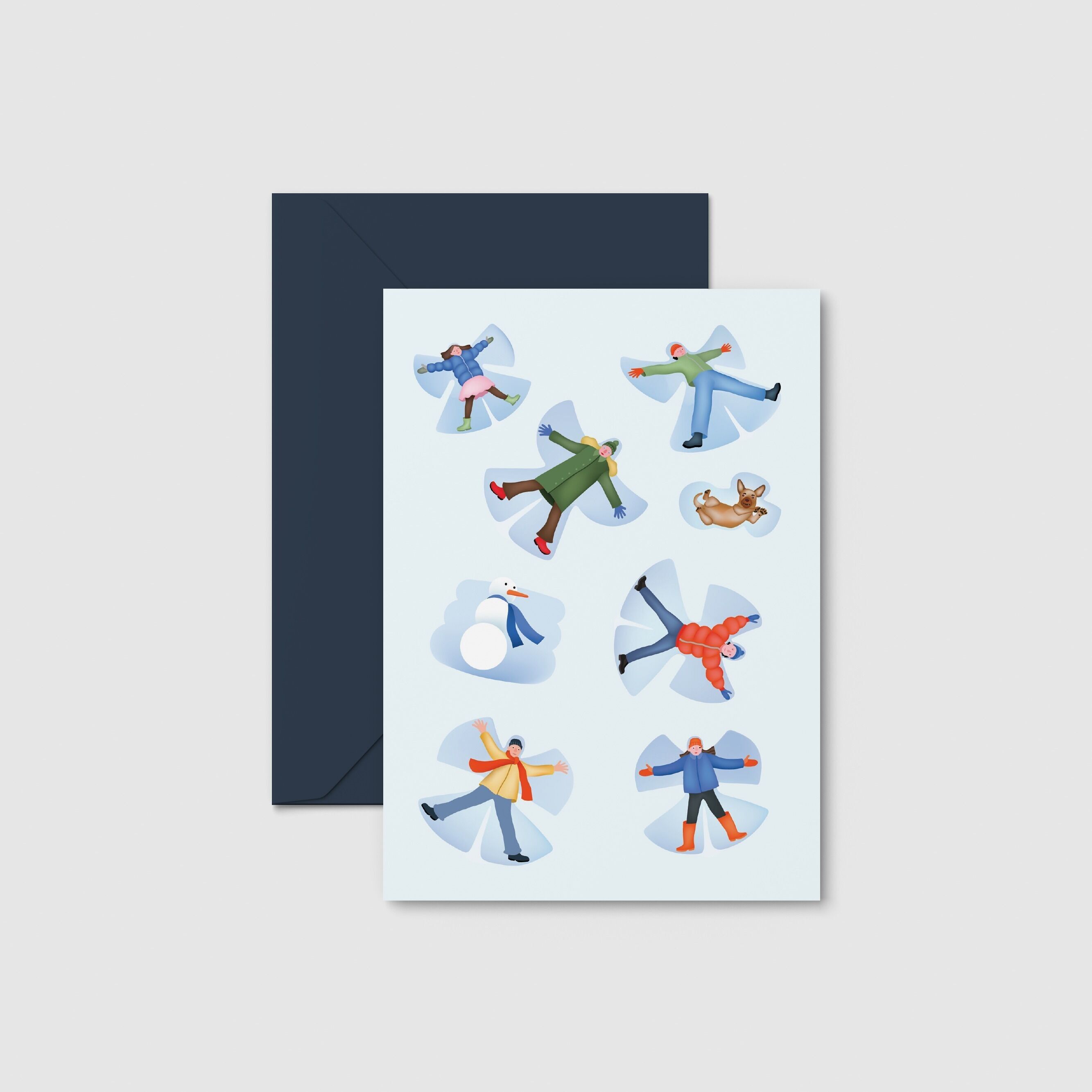 Postkarte "Schneeengel"