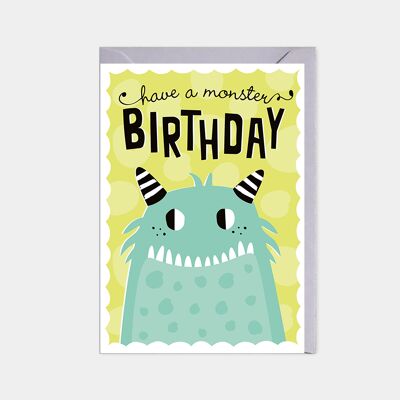 Geburtstagskarte - Monstergeburtstag