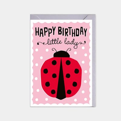 Tarjeta de cumpleaños - mariquita