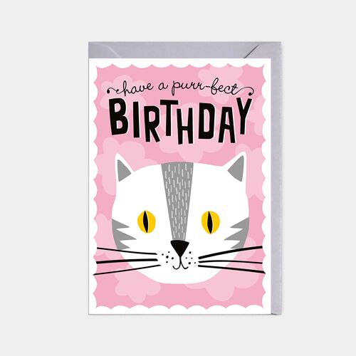 Birthday card - cat