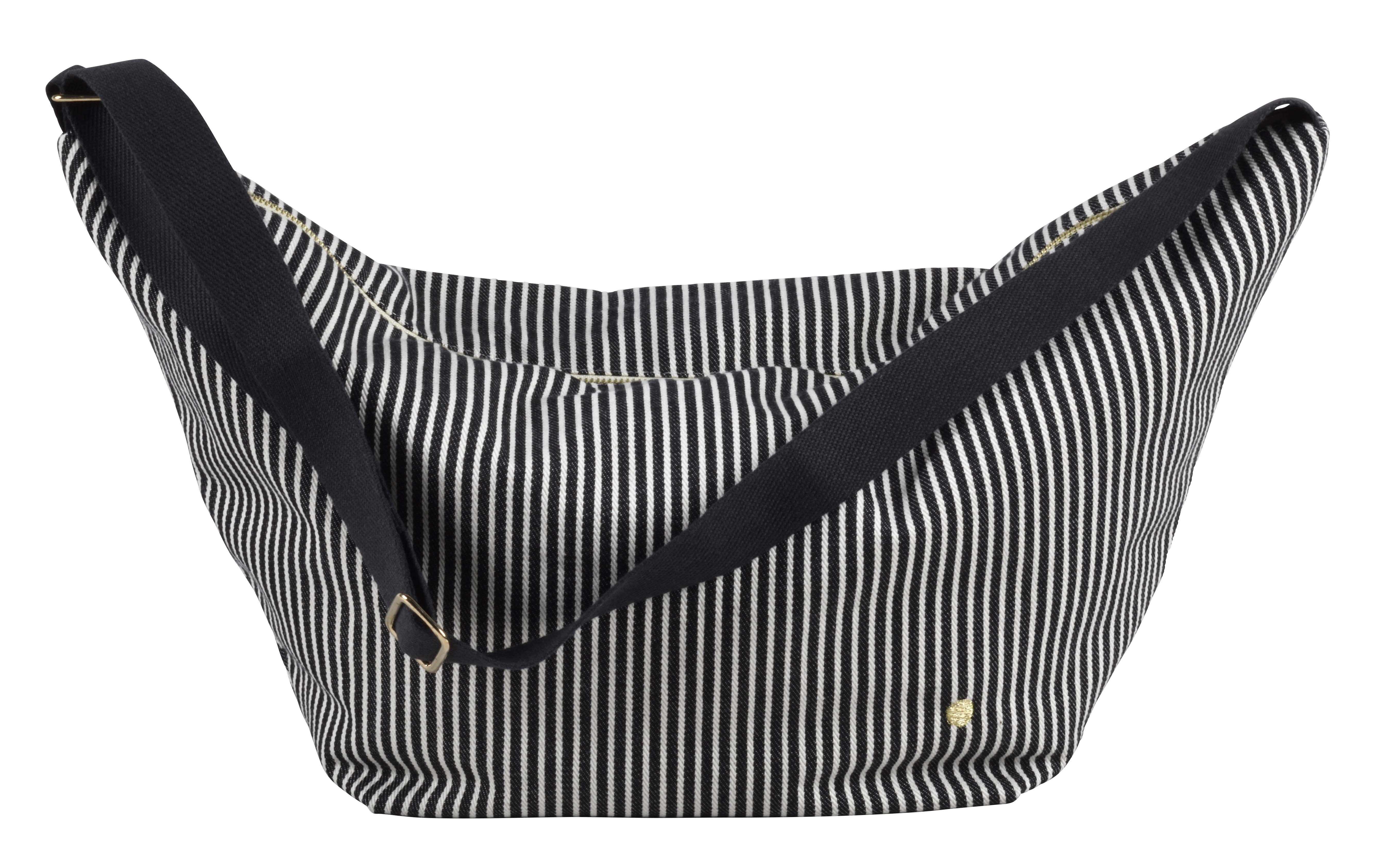 Sac demi-lune Basile Caviar 53 x 28 x 12