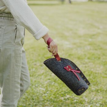 Porte-bouteilles-sac de transport pour vins et spiritueux. Adaptable à différentes largeurs de bouteilles et personnalisable.(drapeau norvégien) 2