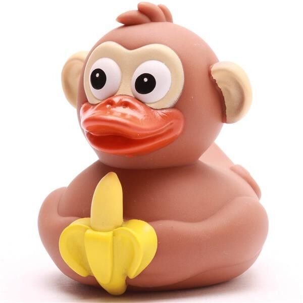 Monkey Squeaky Duck - Rubber Duck