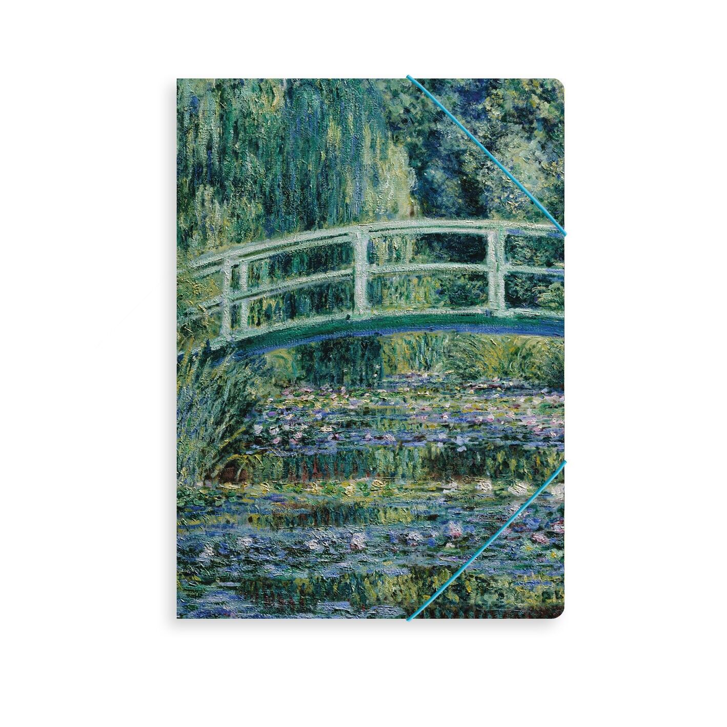 Carpeta de archivo A4 con cierre elástico – Puente Japonés Monet