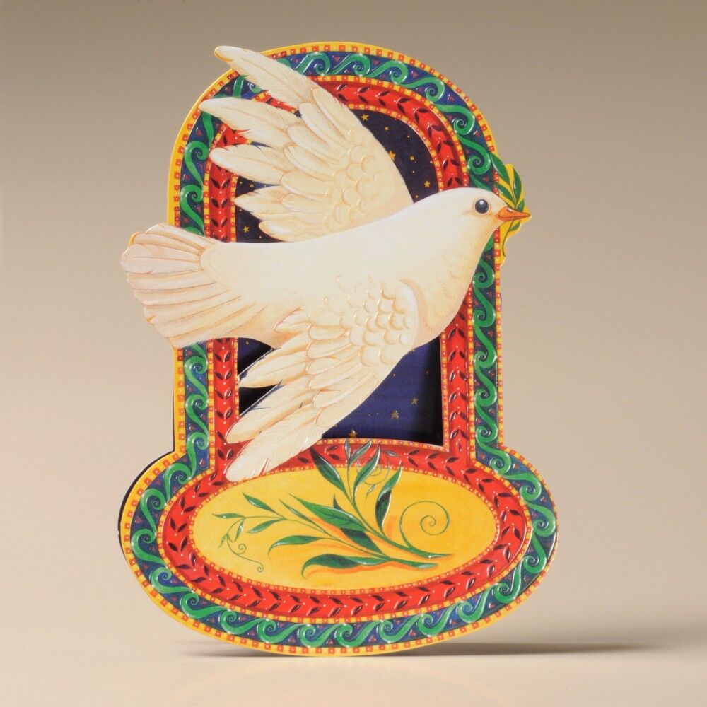 Biglietto a dondolo natalizio Colomba della Pace (DRC99223)