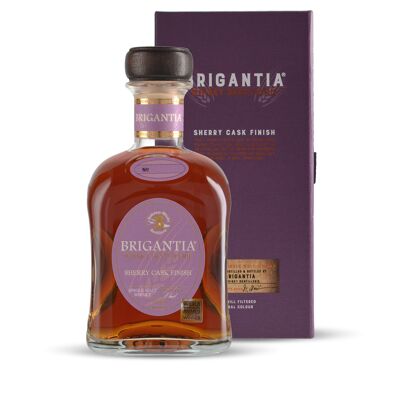 Brigantia® Sherry Cask Finish con lata, whisky de malta, 700ml, 46% vol.
