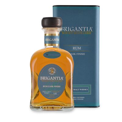 Brigantia® Rum Cask Finish con lata, whisky de malta, 700 ml | 46% vol.