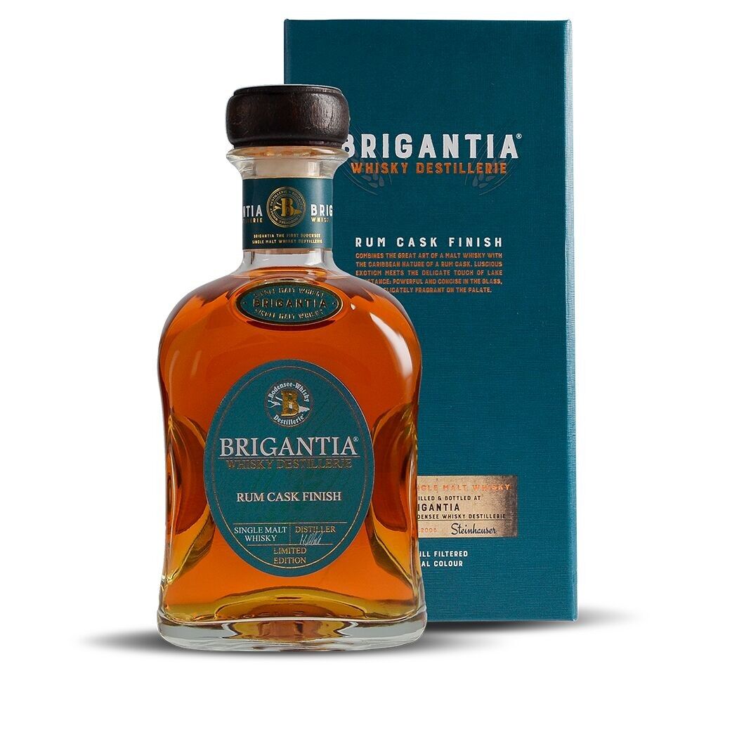 Brigantia® Rum Cask Finish con lata, whisky de malta, 700 ml | 46% vol.