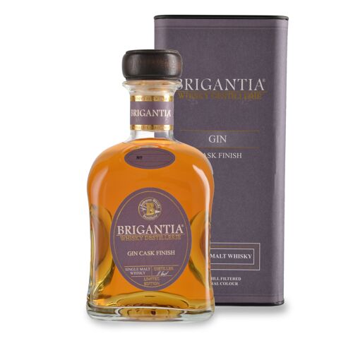 Brigantia® Gin Cask Finish mit Dose, Single Malt Whisky, 700ml | 46% Vol.