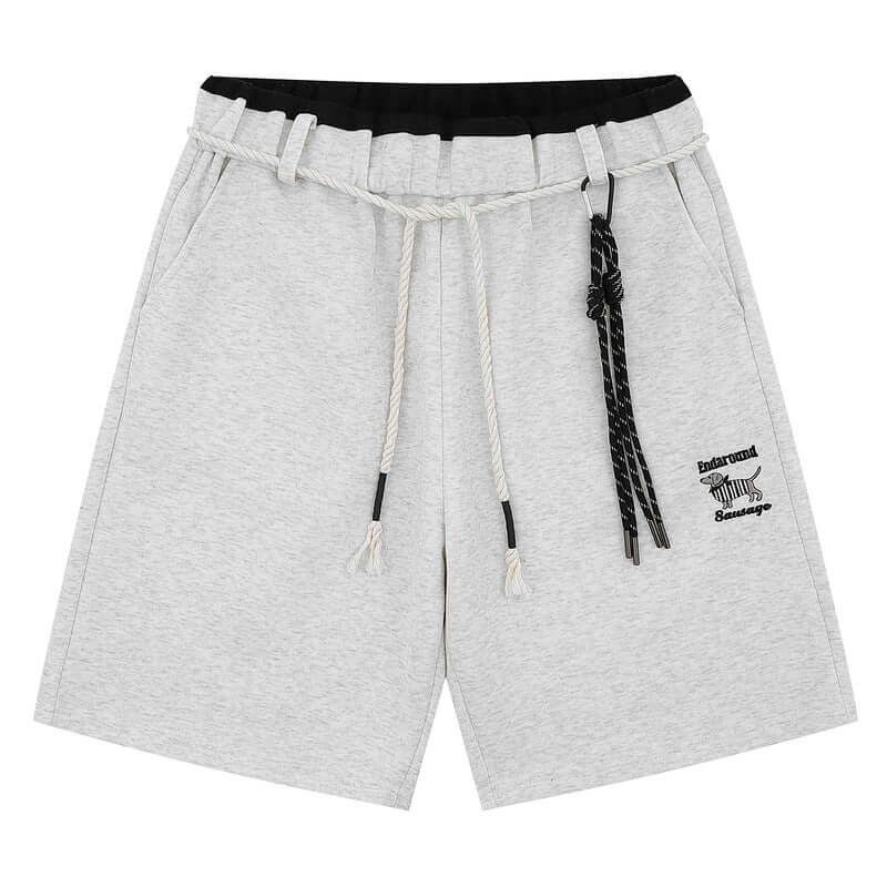 Straight Leg Drawstring Shorts – Loose Fit