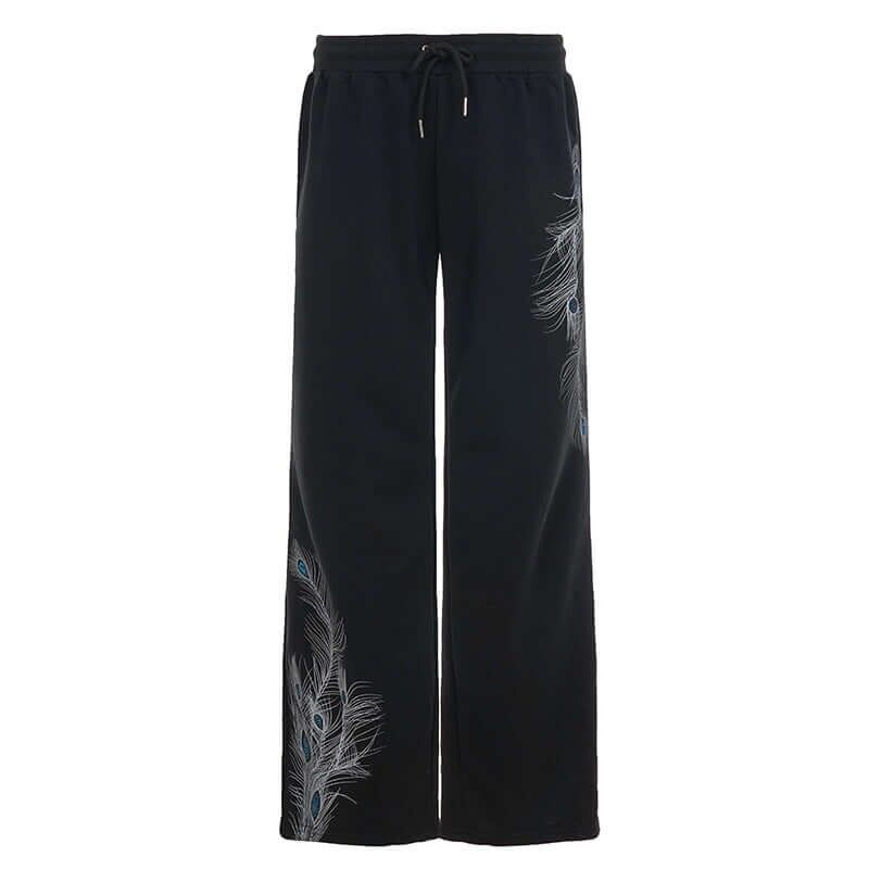 Black Sport Casual Pants – Loose Fit